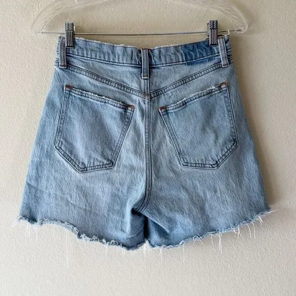 Abercrombie and Fitch The Dad High Rise Cut Off Shorts - Picture 5 of 8